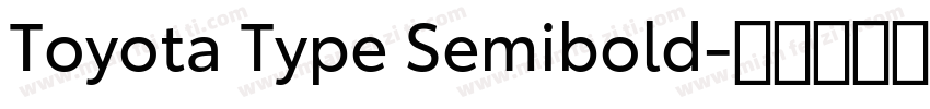 Toyota Type Semibold字体转换